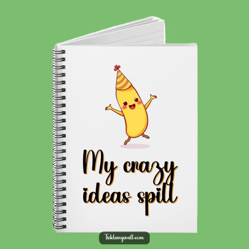 Funny Dancing Banana Slips Notebook: Journal Your Giggles