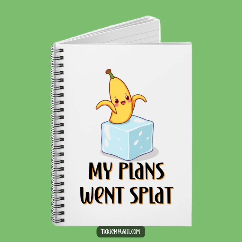 Funny Banana Peel Slip Notebook: Jot Down Hilarious Ideas Gift