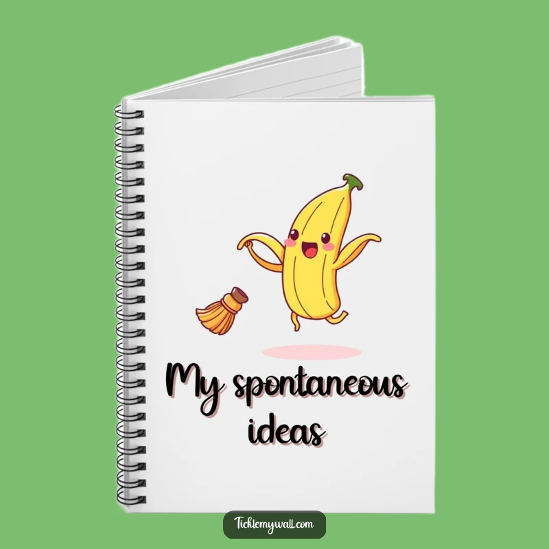 Funny Dancing Banana Peel Notebook - Write Down Your Moves with Style!