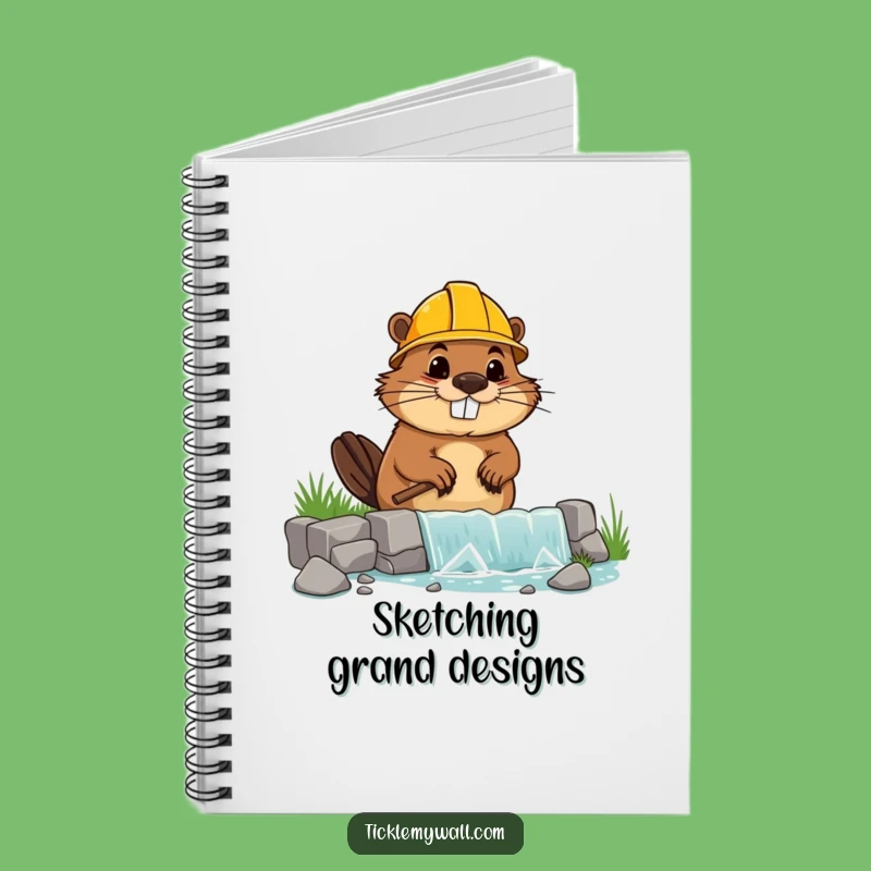 Funny Beaver Builder Notebook - Jot Down Plans with a Dam Laugh!