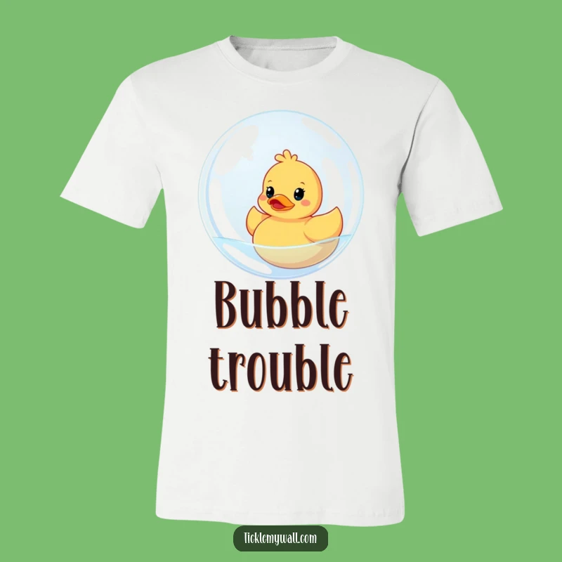 Funny Bubble Duck T-Shirt: Bath Time Trouble, Epic Funny Gift!