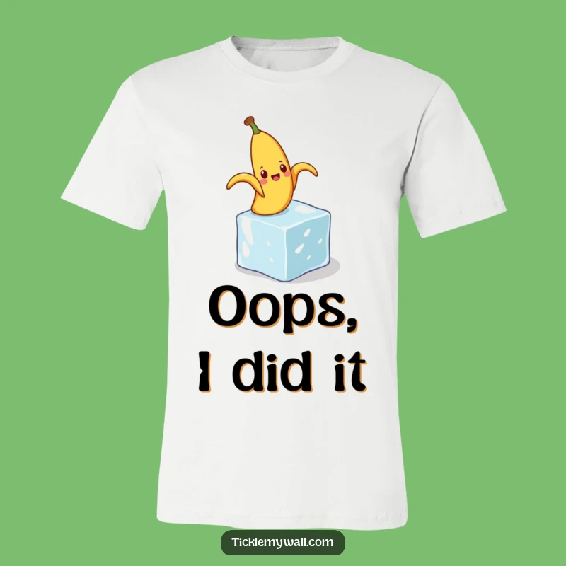 Funny Banana Peel Slip T-Shirt: Comedic Fruit Apparel for Laugh Lovers