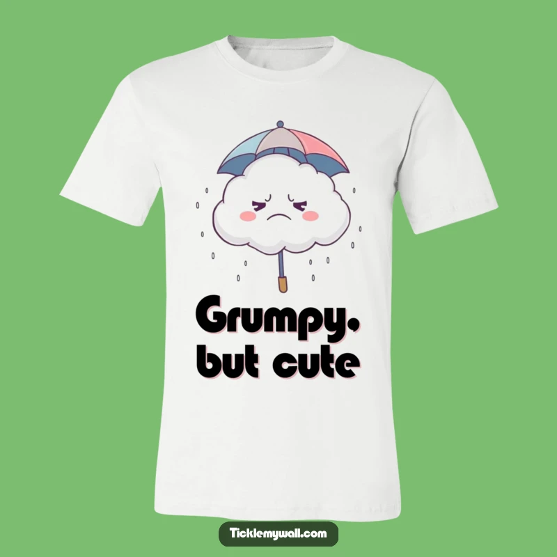 Funny Grumpy Cloud Giggle T-Shirt: Wear Your Rainy Day Humor - Great Gift!