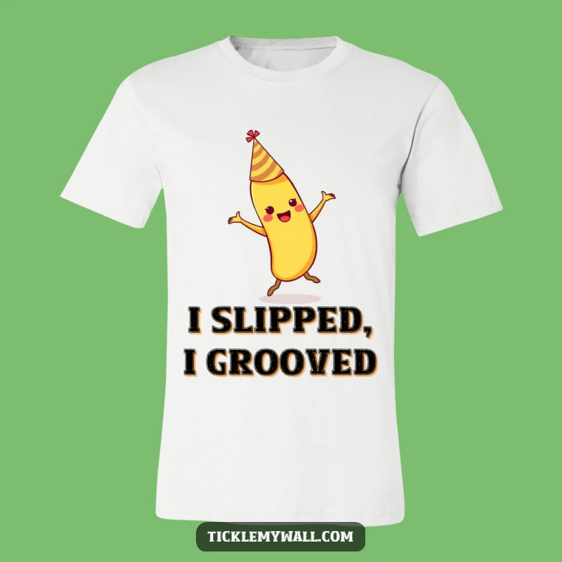 Funny Dancing Banana Slips T-Shirt: Comical Party Outfit