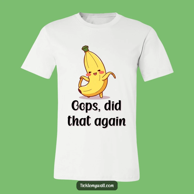 Funny Banana Peel Slip T-Shirt Hilarious Clothing for Pranksters