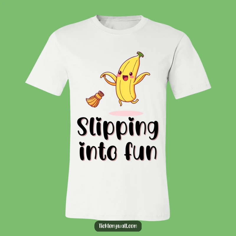 Funny Dancing Banana Peel T-Shirt - Groove On with this Hilarious Cartoon!