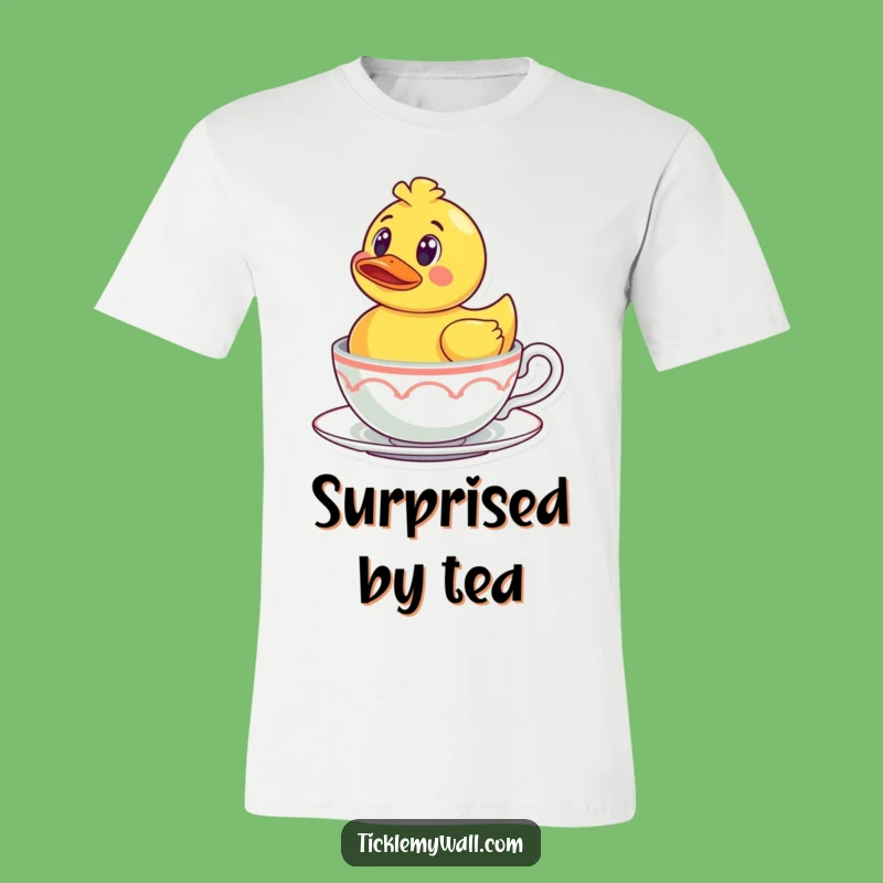 Funny Rubber Ducky Teacup T-Shirt: Surprise Splash Design, Hilarious Gift for Fun Lovers