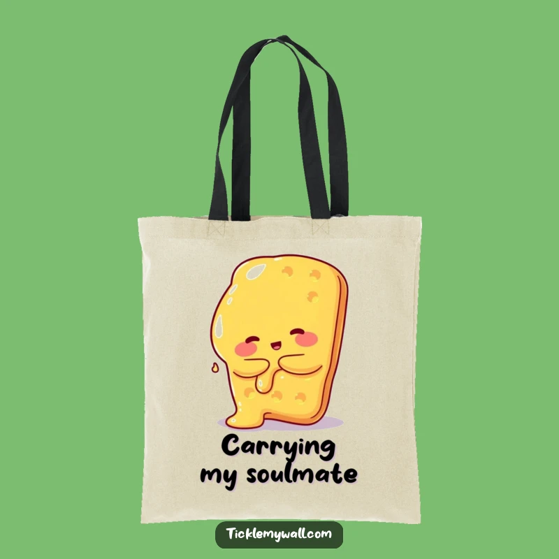 Funny Cheese Cracker Tote Bag: Carry Your Snacks in Style