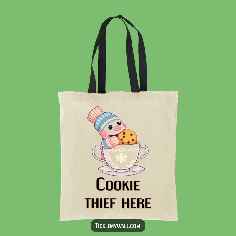 Funny Sock Puppet Cookie Tote Bag - Carry Your Treats with Mischief!